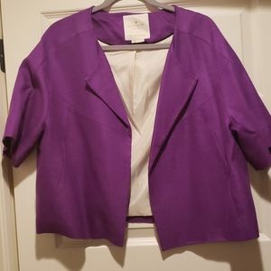 Kate Spade short sleeve linen jacket, sz 14
